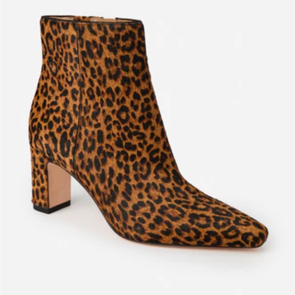 J.McLaughlin Eden Pony Hair Ankle Boots Leopard